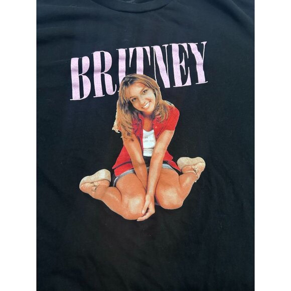 Britney Spears T Shirt Men's Size Large Graphic Short Sleeve Pullover Black - Picture 3 of 8